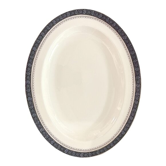 Elegant Royal Doulton Sherbrooke Collection 13.5" Oval Serving Platter - Picture 1 of 5